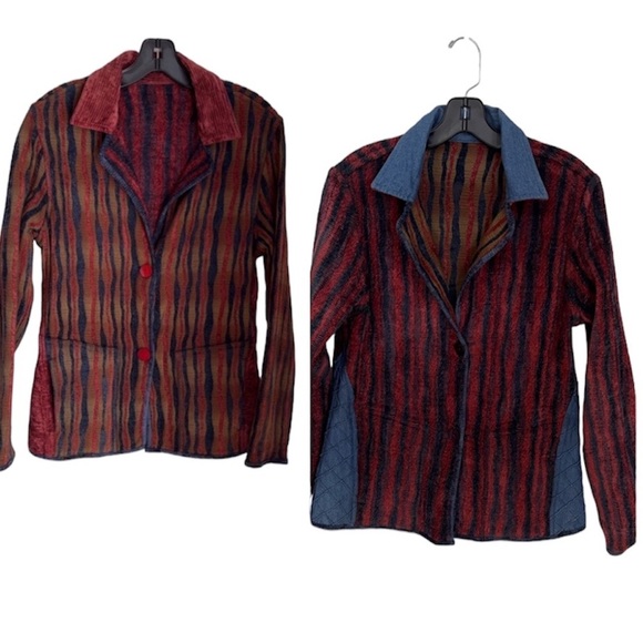 PARSLEY & SAGE RETRO REVERSIBLE BLAZER - Picture 2 of 16